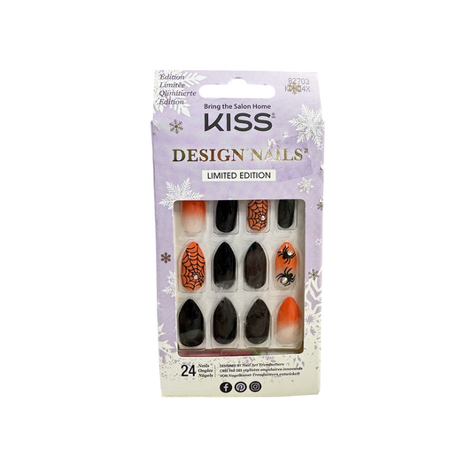 Kiss Fashion Design 24 Nails 82703 Spiders Web KDN04X