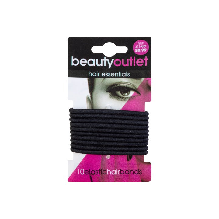 Beauty Outlet 10 Black Elastics BEAU223