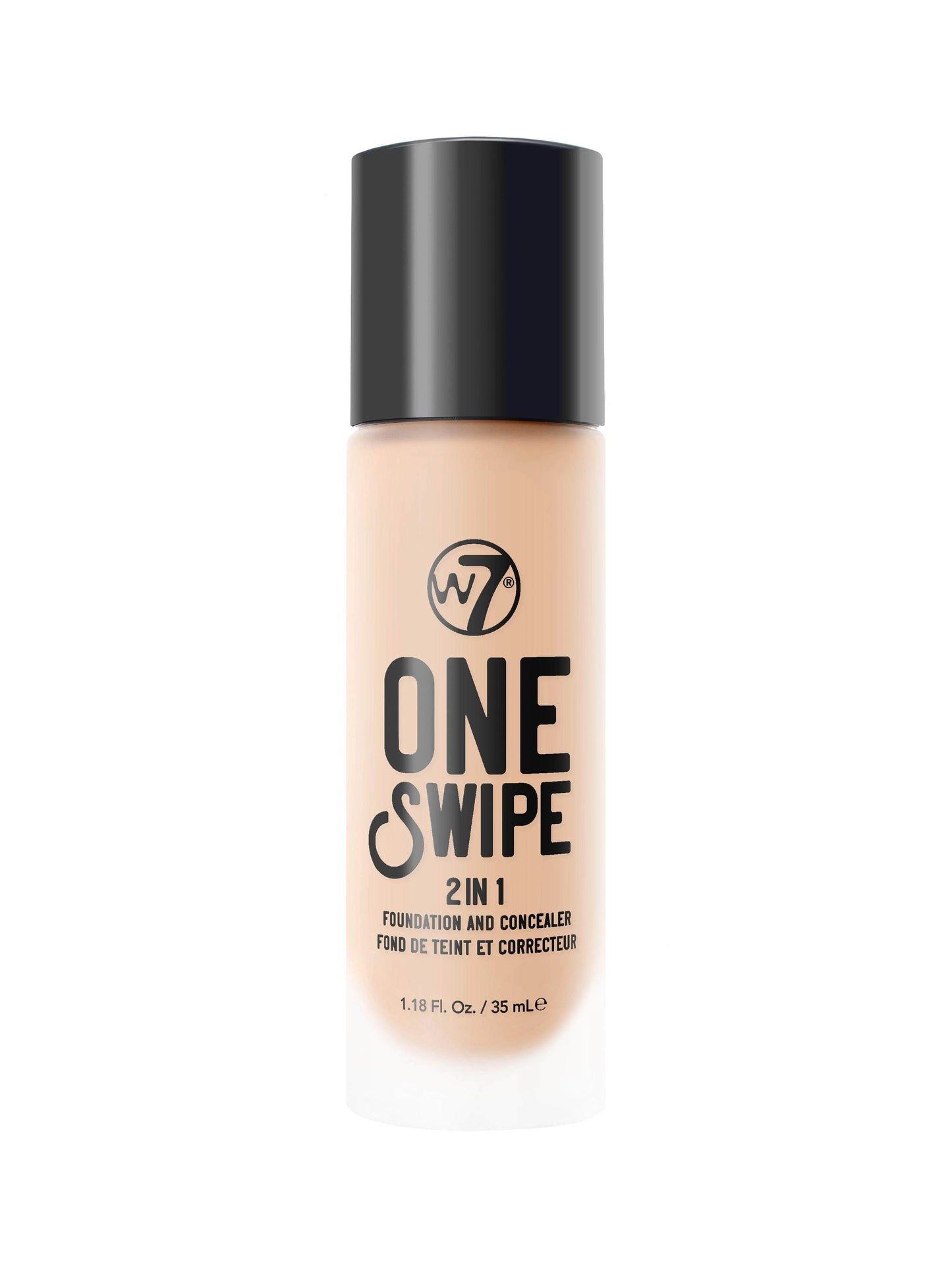 W7 One Swipe 2-In-1 Foundation & Concealer Sand Beige