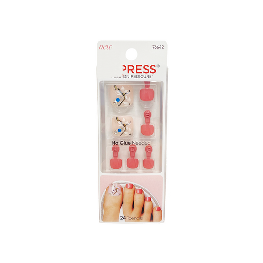 Kiss Impress 24 Toenails 76642 Flower Sandy Shores