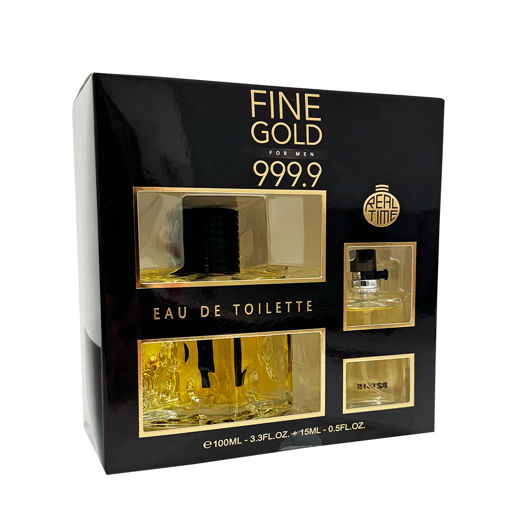 Real Time EDT Fine Gold Men Gift Set RT-S122