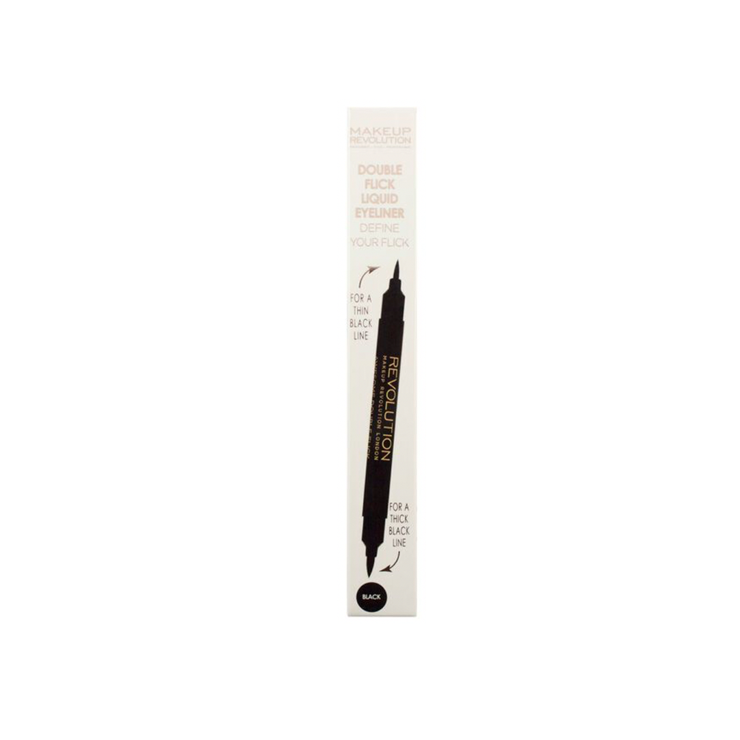 Revolution Double Flick Liquid Eyeliner Black