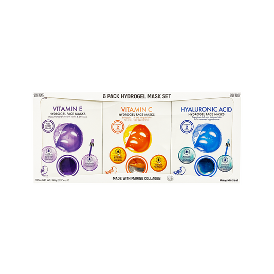 Skin Treats 6 Pack Hydrogel Mask Set