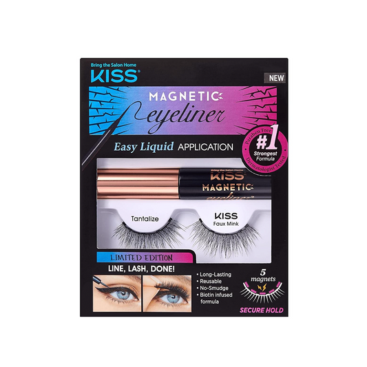 Kiss Magnetic Lash False Eyelashes Tantalize With Magnetic Glue