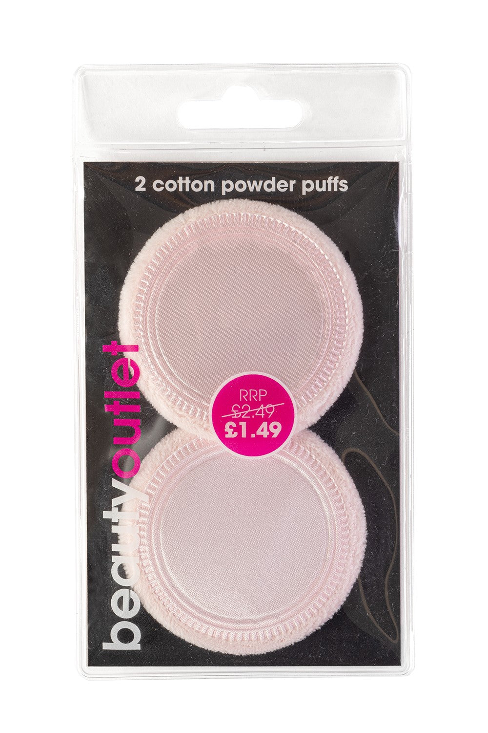 Beauty Outlet Cotton Powder Puffs Twin Pack BEAU390