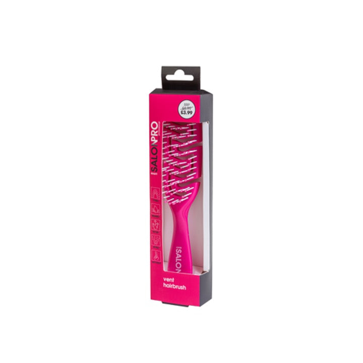 Beauty SalonPro Boxed Vent Brush Pink BEAU408