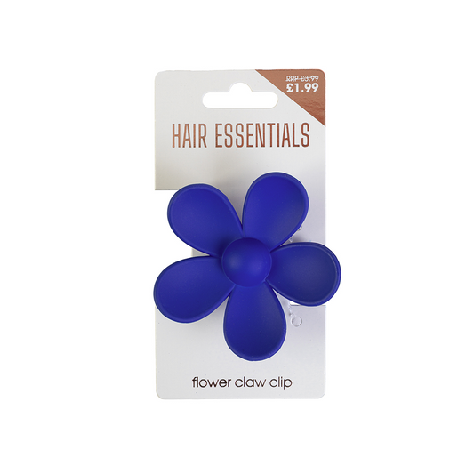 Beauty Outlet Flower Claw Clip Dark Blue BEAU 506