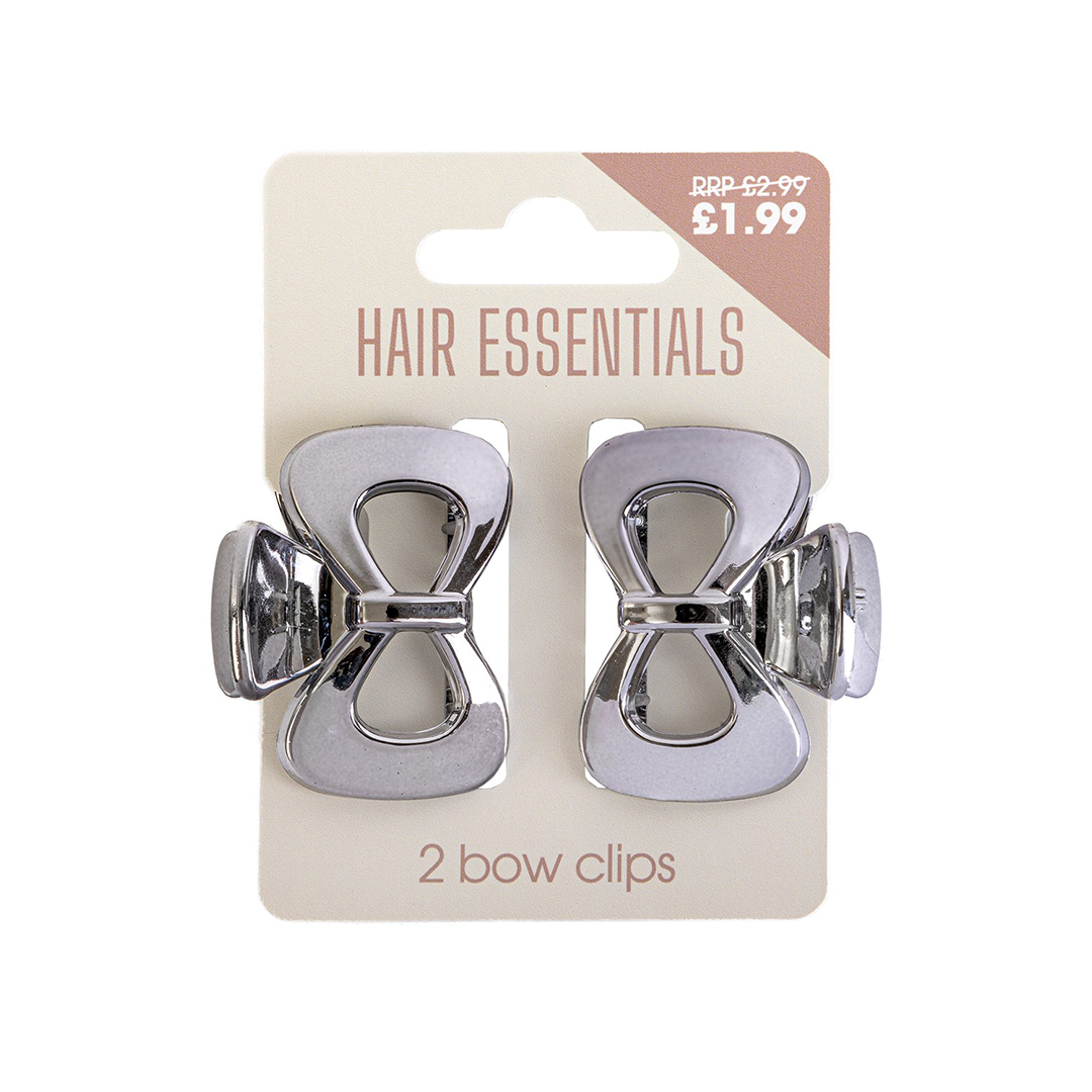 Beauty Outlet 2 Mini Claw Clip Gunmetal BEAU508