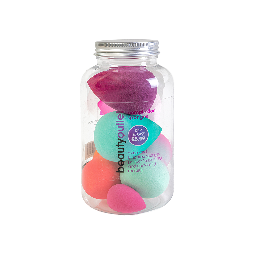 Beauty Outlet Complexion Sponges In Jar Ombre BEAU491