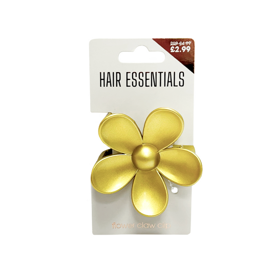 Beauty Outlet Flower Claw Clip Matte Gold