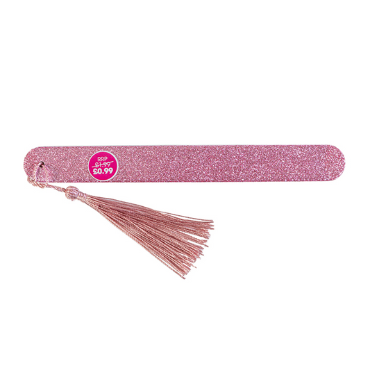 Beauty Outlet Glitter Nail File Pink BEAU485