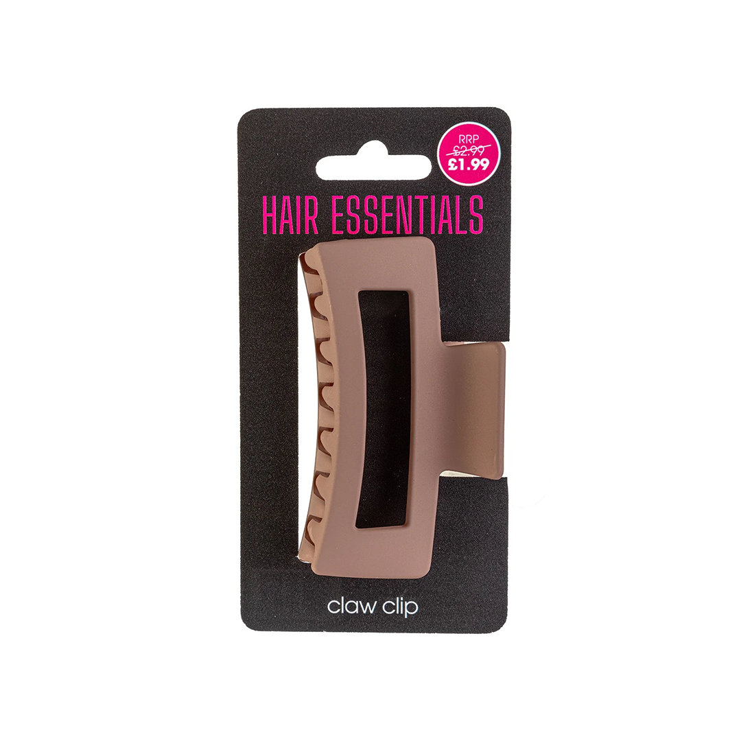 Beauty Outlet Square Claw Clip Chocolate BEAU388