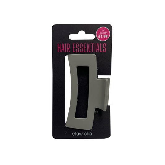 Beauty Outlet Square Claw Clip Grey BEAU365