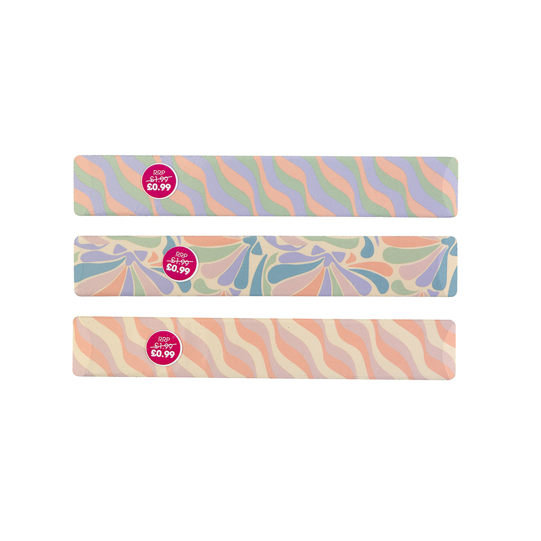 Beauty Outlet Square Nail File Pink BEAU489