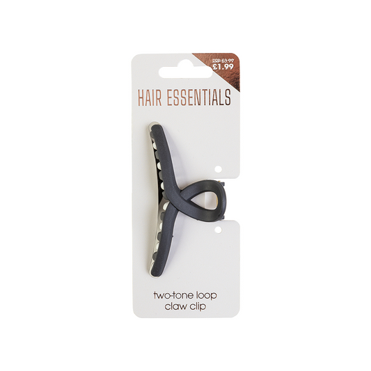 Beauty Outlet Two Tone Black Claw Clip BEAU499