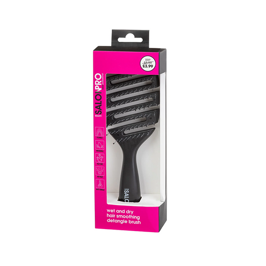 Beauty SalonPro Wet & Dry Detangle Brush Black BEAU312