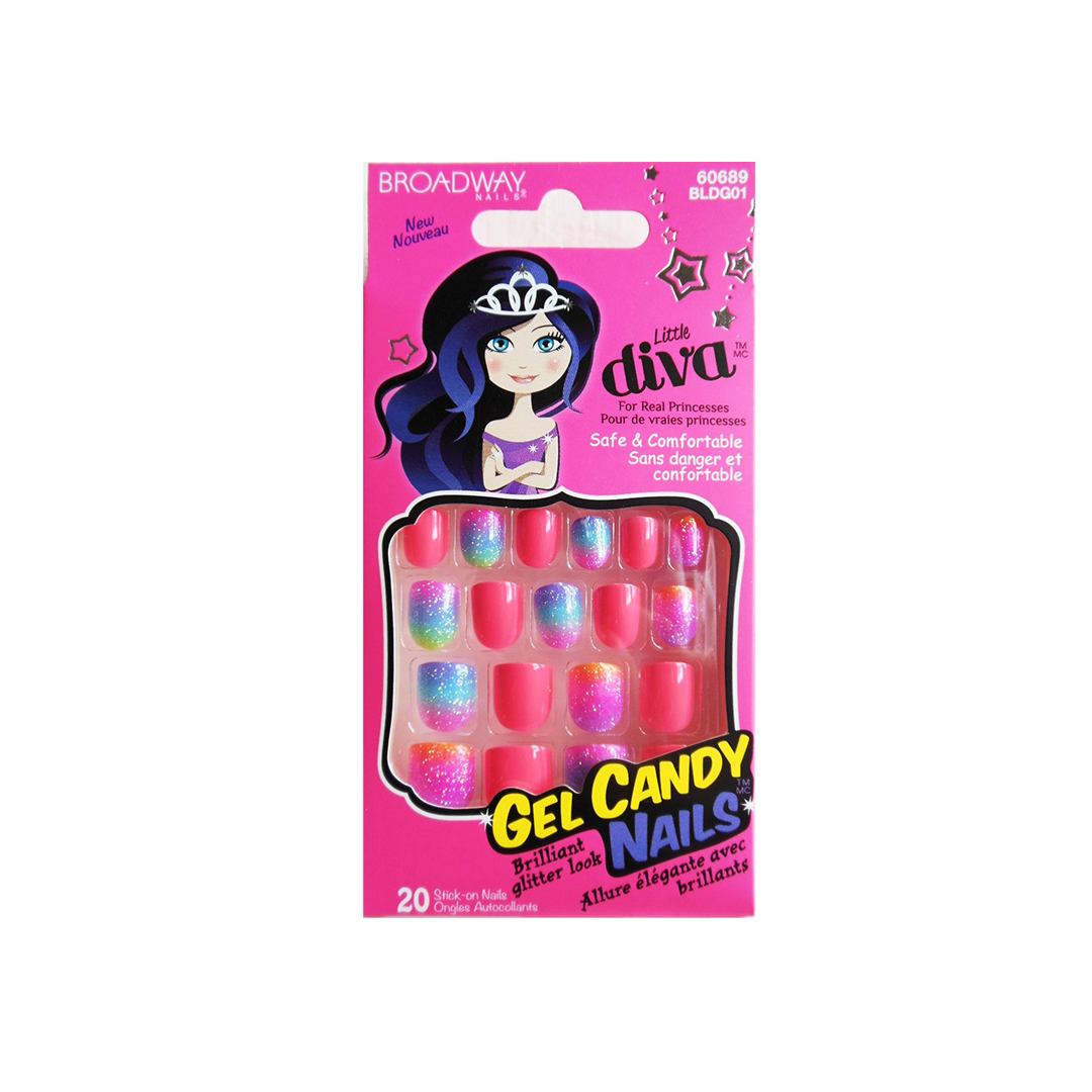 Broadway Little Diva 20 Nails Rainbow 60689