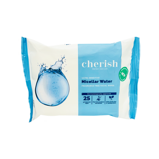 Cherish Micellar Biodegradable Water Facial Cleansing Wipes