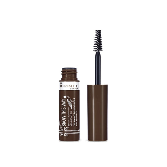 Rimmel Brow This Way Brow Styling Gel 003 Dark Brown W Argan Oil