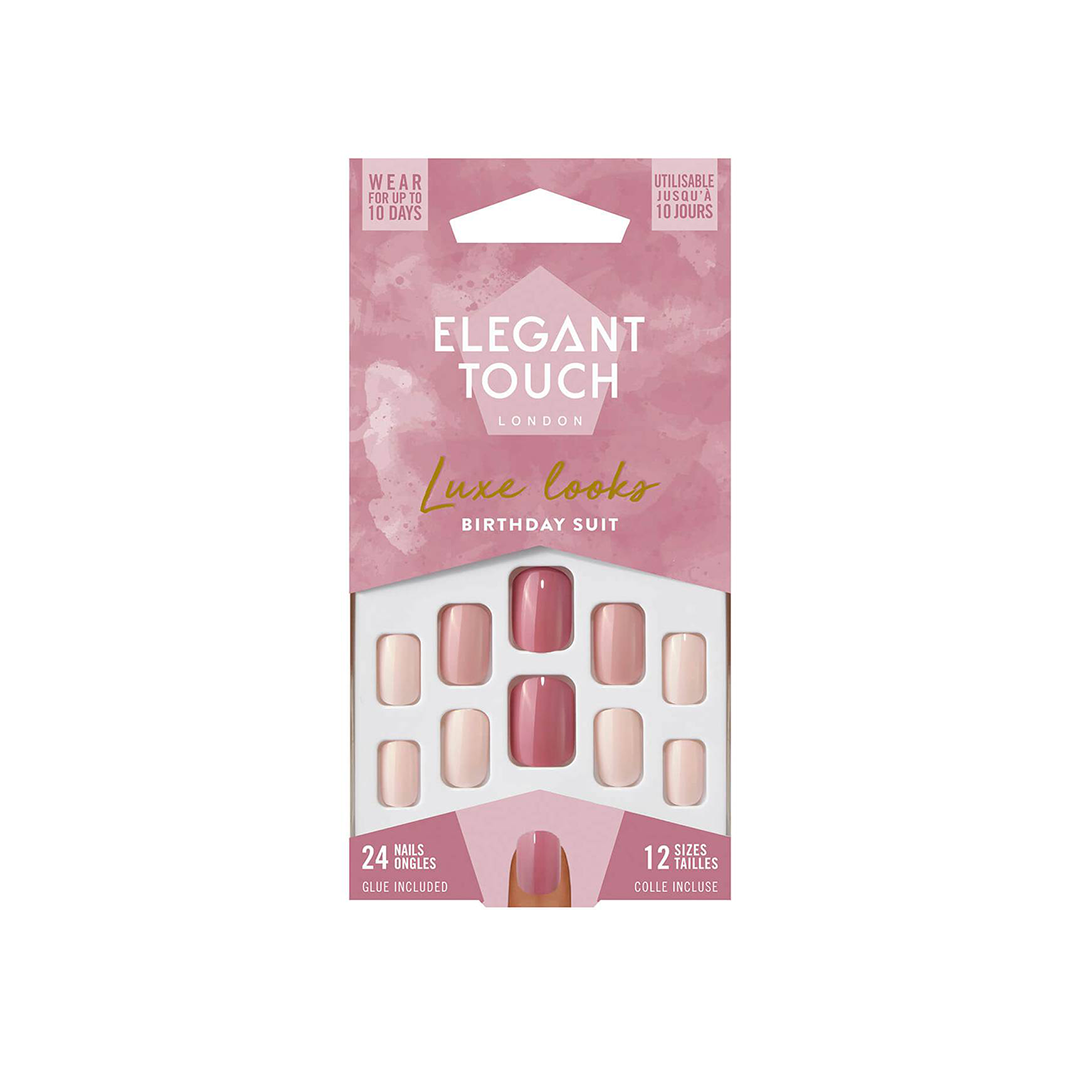 Elegant Touch Luxe Looks False Nails Birthday Suit