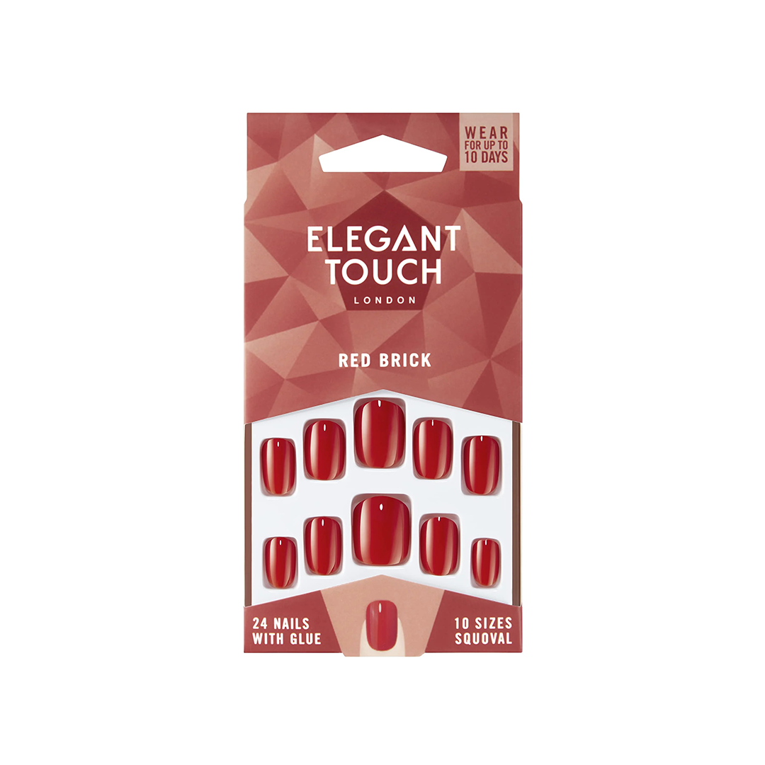 Elegant Touch False Nails Red Brick