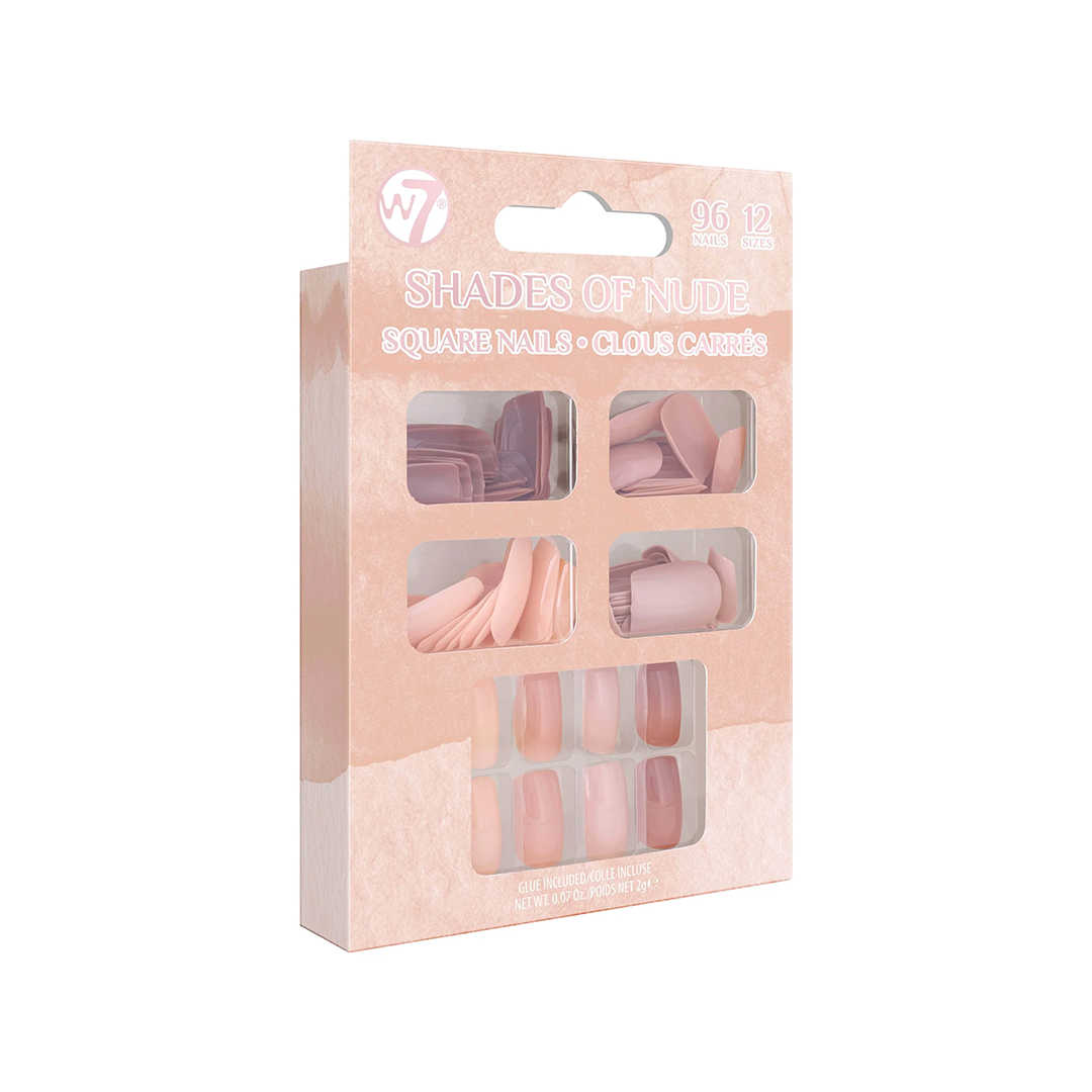 W7 Glamorous Nails Shades Of Nude x 96 Nails