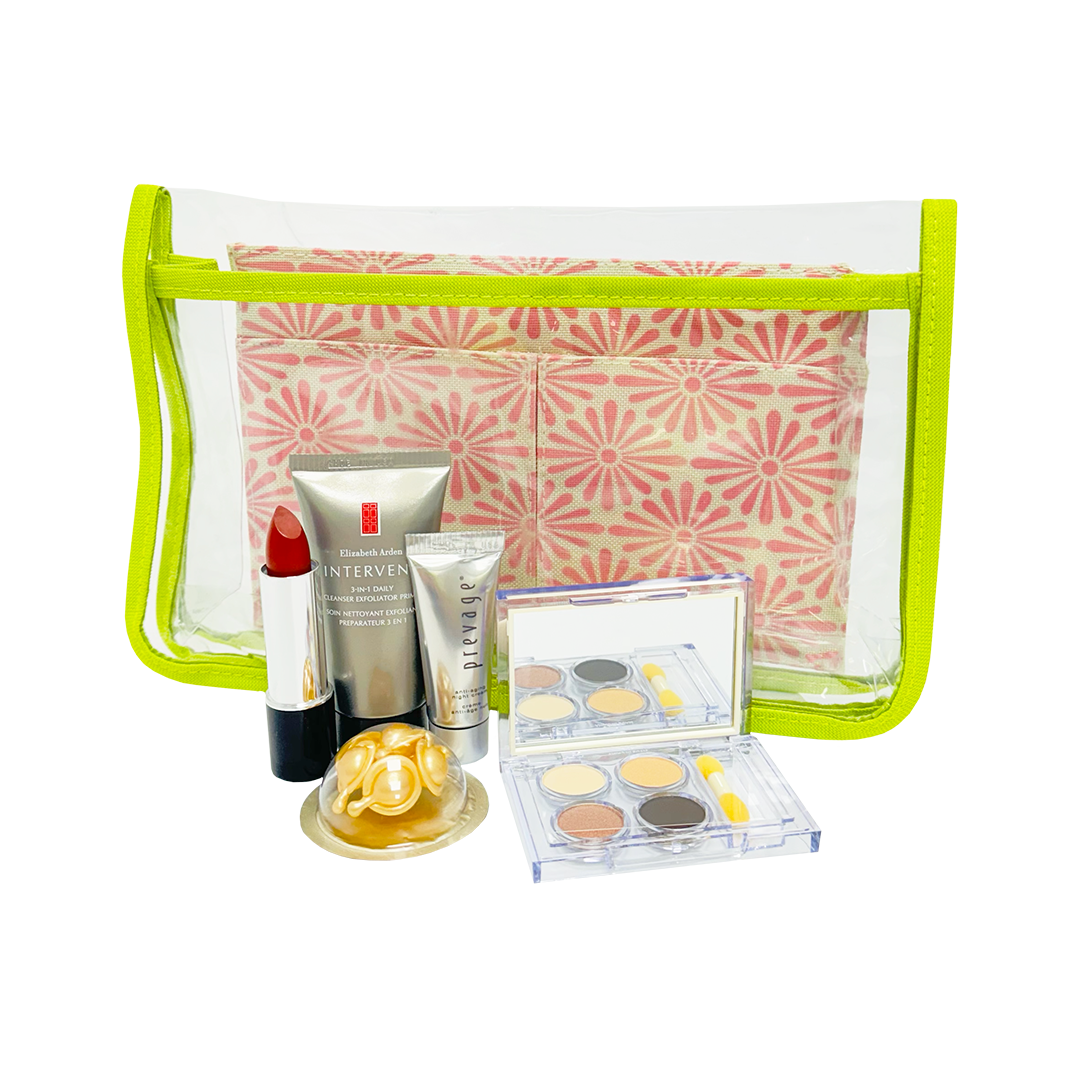 Elizabeth Arden 5 Piece Clear Bag Set