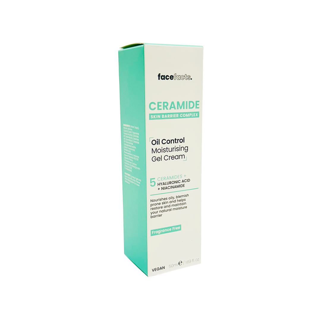 Face Facts Ceramide Oil Control Moisturising Gel Cream 50ml