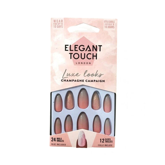 Elegant Touch False Nails Luxe Looks Champagne Campaign