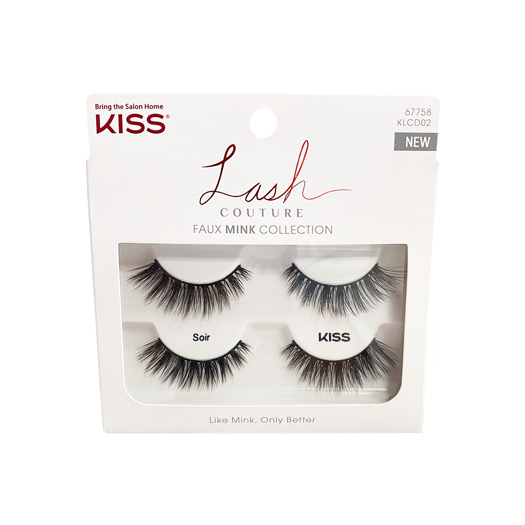 Kiss Lash Couture Faux Mink False Eyelashes Duo Soir