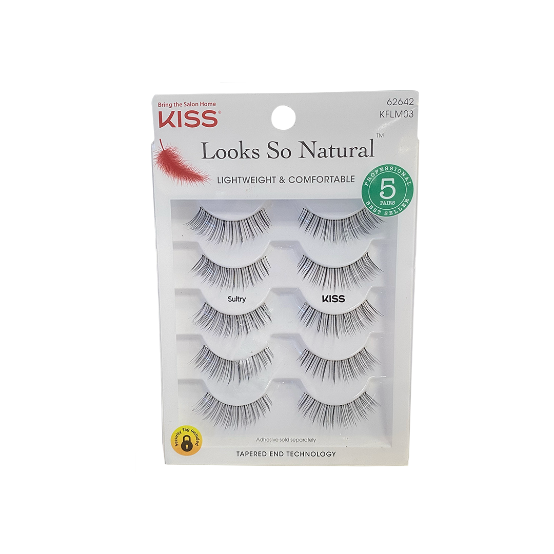 Kiss Looks So Natural False Eyelashes 5 Piece Sulty – Beauty Outlet