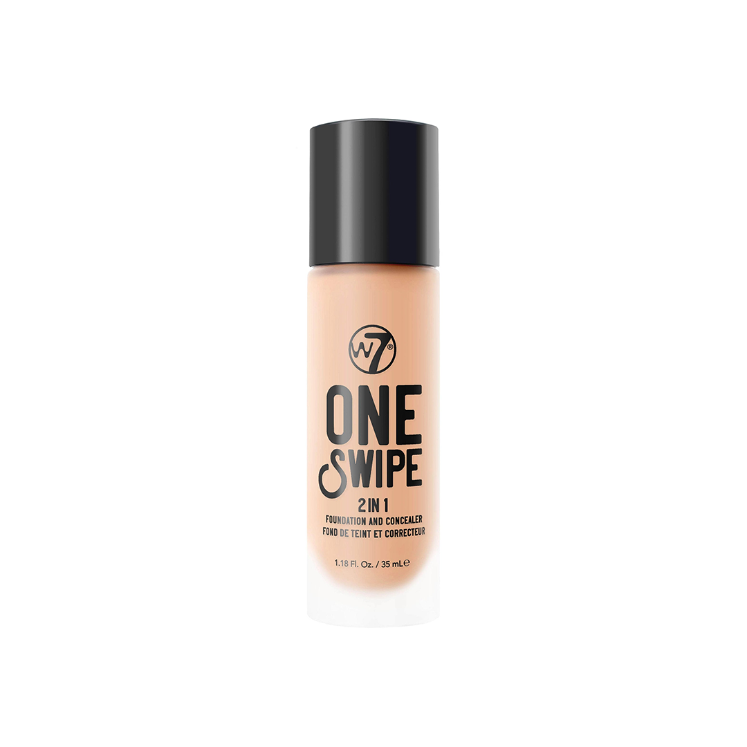 W7 One Swipe 2-In-1 Foundation & Concealer Natural Beige