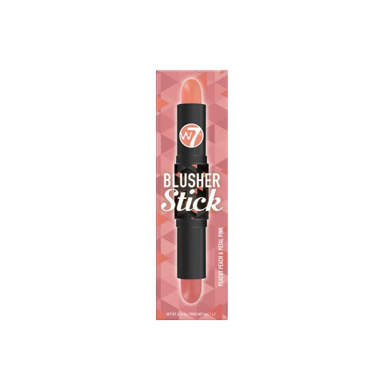 W7 Blusher Stick Peachy Peach & Petal Pink