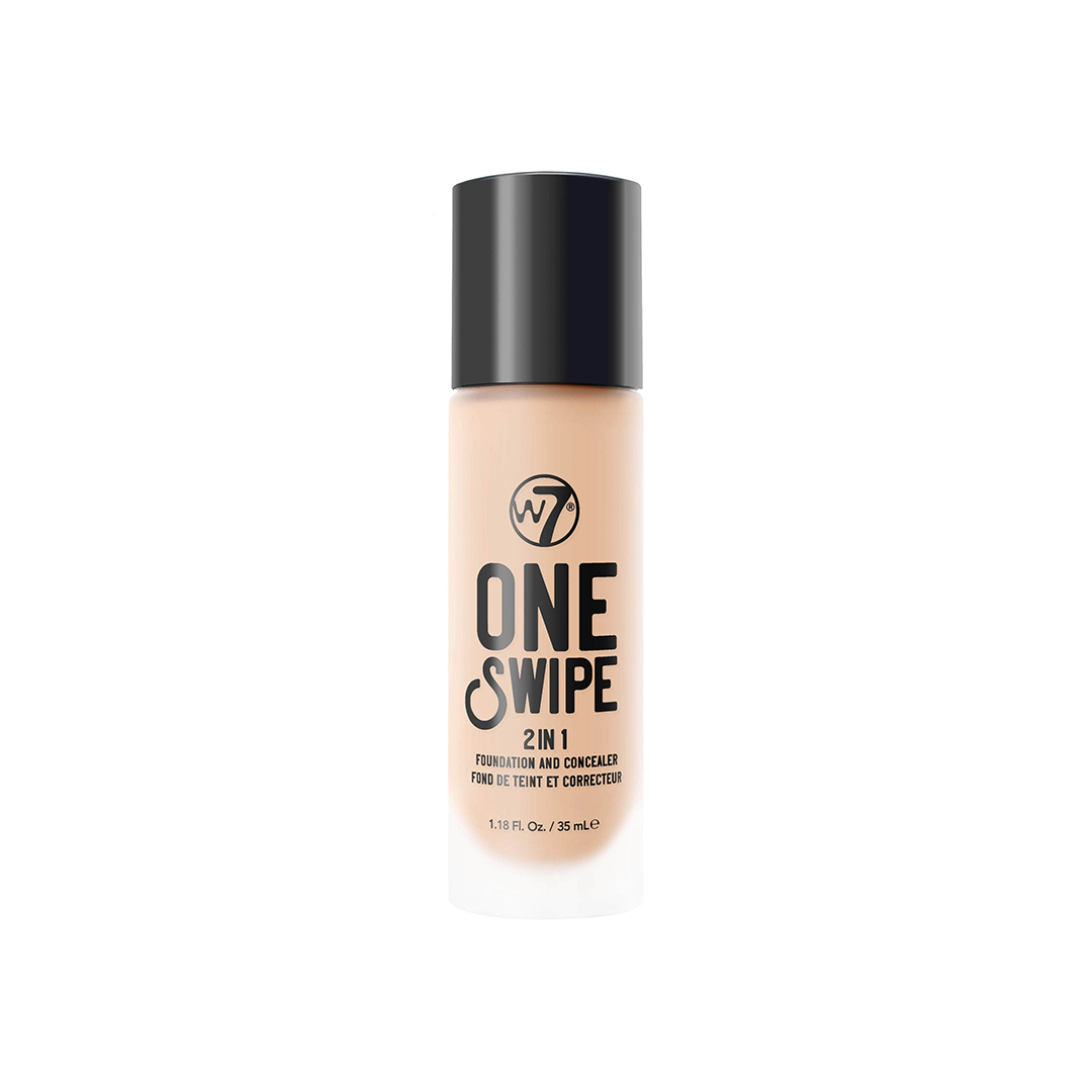 W7 One Swipe 2-In-1 Foundation & Concealer Fresh Beige