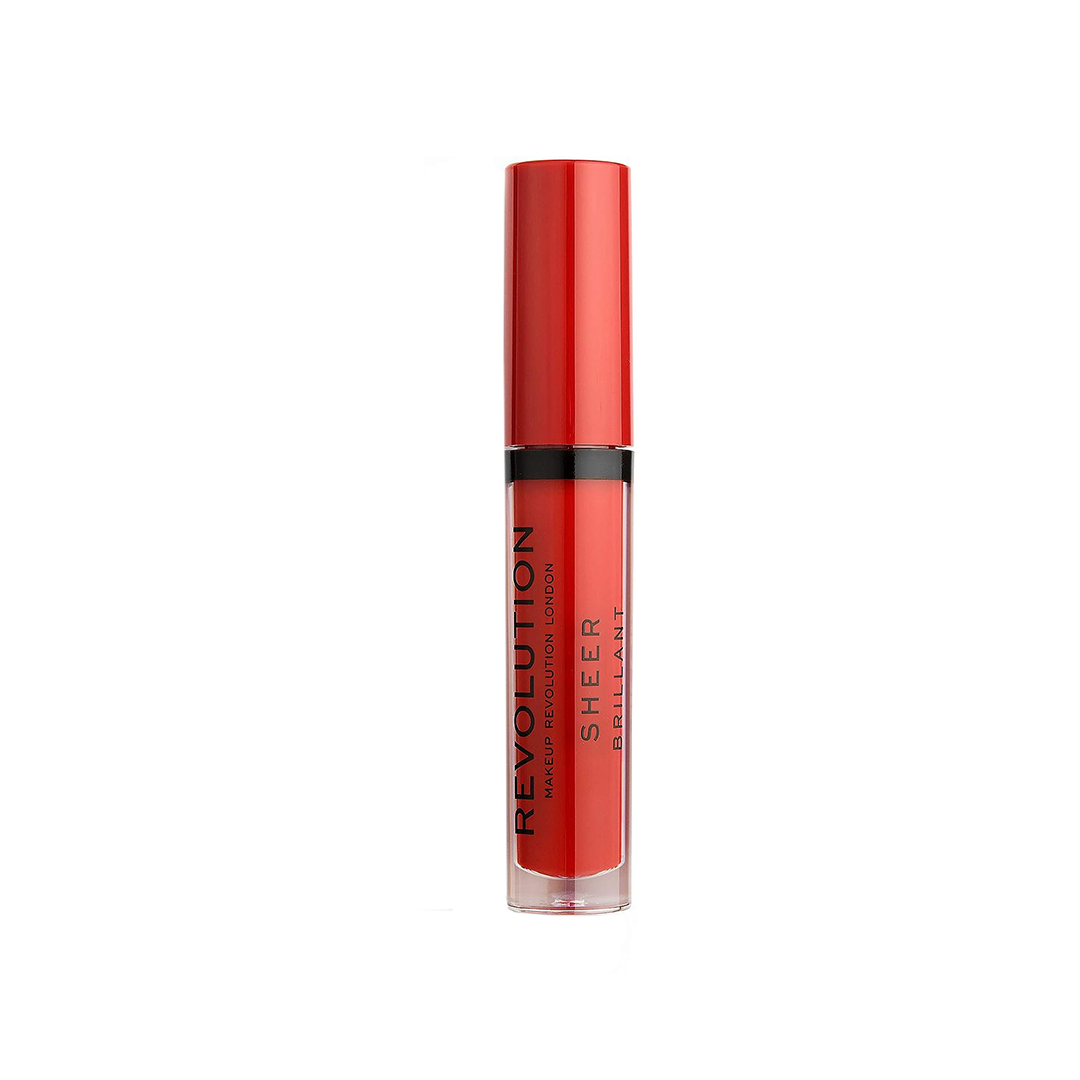 Revolution Sheer Brillant Liquid Lipstick Ruby 134