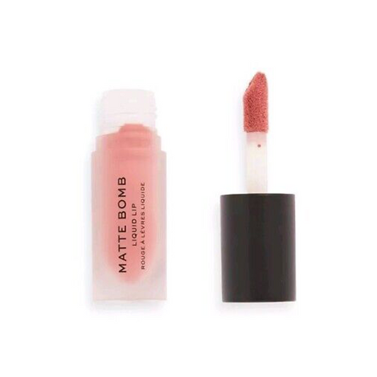 Tester Revolution Matte Bomb Liquid Lipstick Fancy Pink