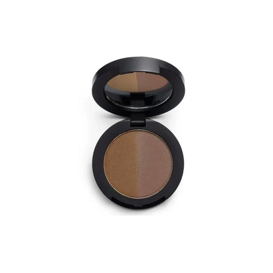 Tester Revolution Pro Duo Brow Powder Eyebrow Powder Ebony