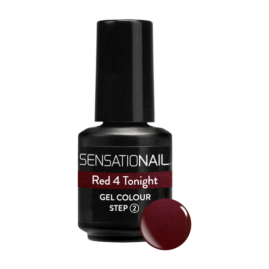 Sensationail Gel Polish Red 4 Tonight