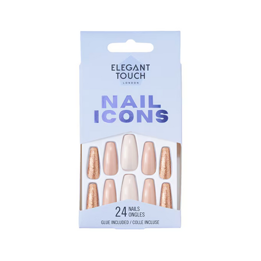 Elegant Touch False Nails Nail Icons Squareletto Poster Girl