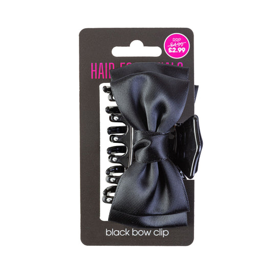 Beauty Outlet Bow Claw Clip Black BEAU407