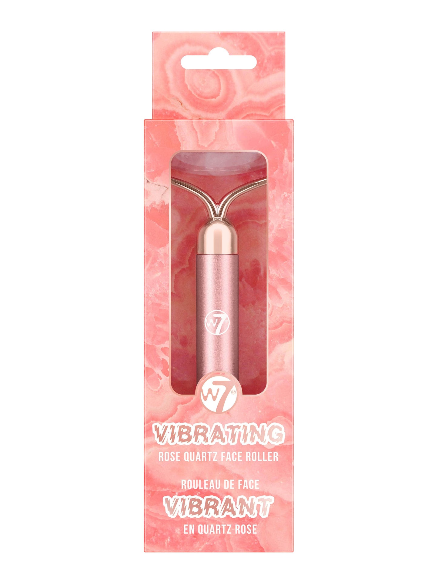 W7 Vibrating Rose Quartz Face Roller