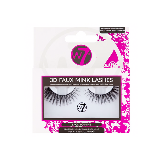 W7 3D Faux Mink Lashes Back To Mine