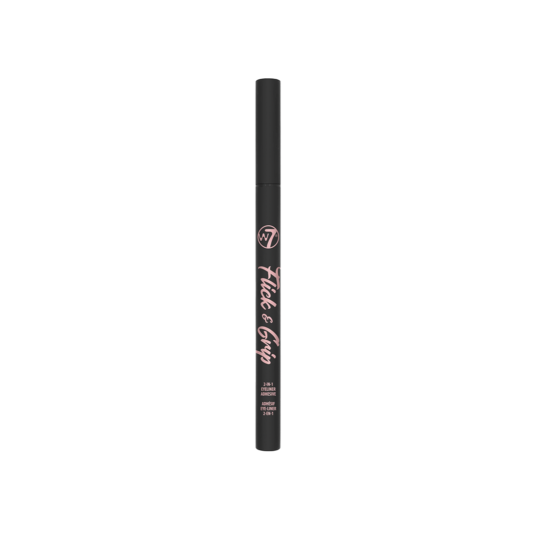 W7 Flick & Grip 2-In-1 Adhesive Eyeliner Pen Black