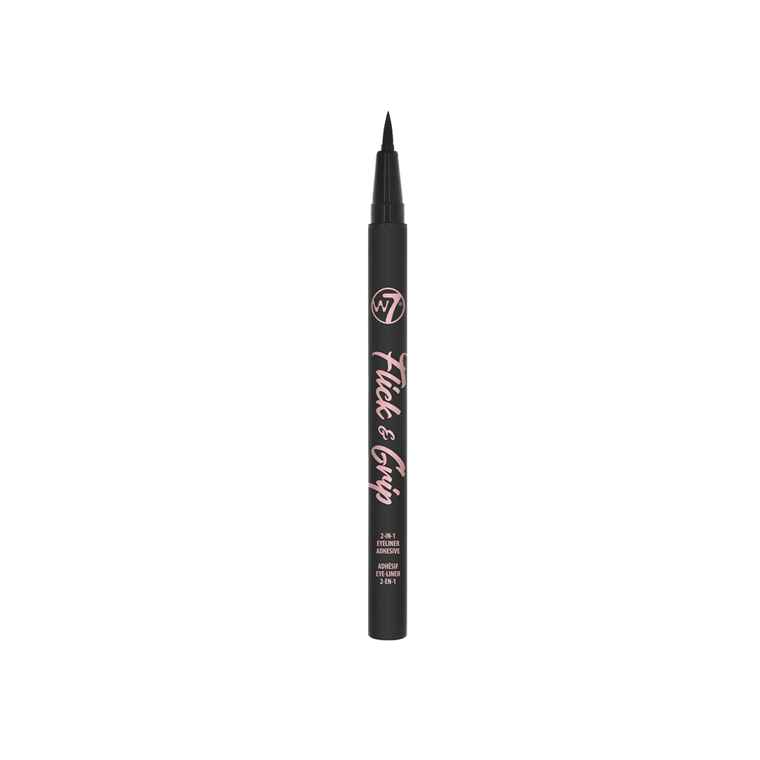 W7 Flick & Grip 2-In-1 Adhesive Eyeliner Pen Black