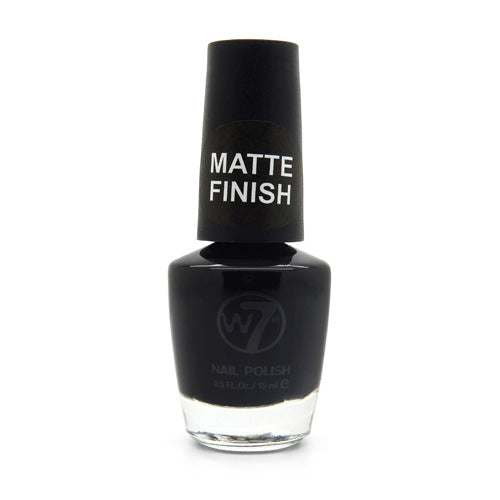 W7 Nail Polish 55 Matte Black