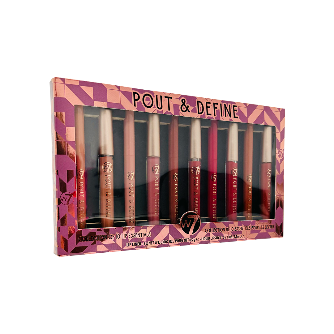 W7 Pout & Define Lip Essentials Set