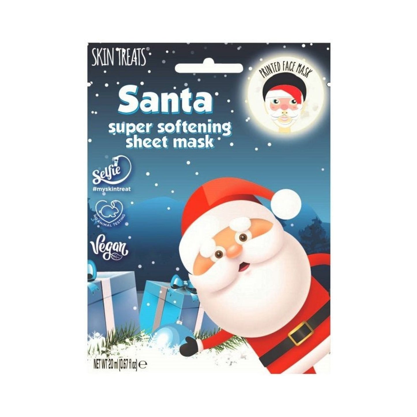 Skin Treats Santa Super Softening Printed Sheet Mask