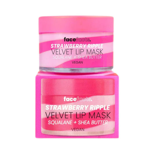 Face Facts Velvet Lip Mask Strawberry Ripple W Squalane + Shea Butter