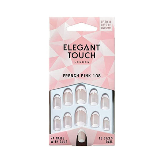 Elegant Touch False Nails French Pink 108