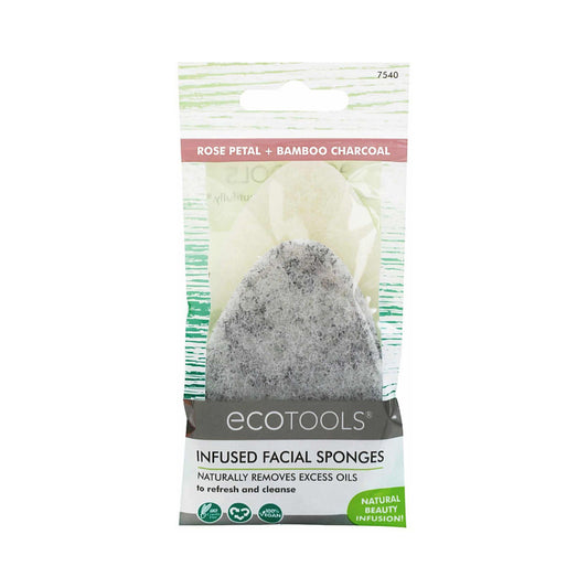 EcoTools Infused Facial Sponges (Rose Petal + Bamboo Charcoal)